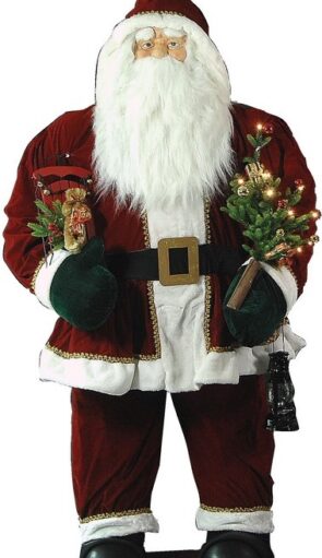 Φουσκωτός Διακοσμητικός Άγιος Βασίλης Με Μουσική 180cm