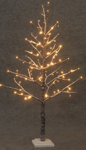 Led Φωτιζόμενο Χριστουγεννιάτικο Δέντρο Με 114Led (19 Flash) Και Θερμό Φωτισμό 120(h)cm