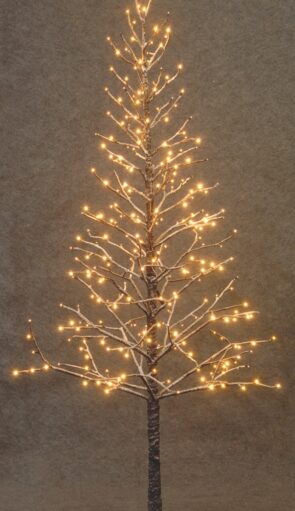 Led Φωτιζόμενο Χριστουγεννιάτικο Δέντρο Με 306Led (51 Flash) Και Θερμό Φωτισμό 210(h)cm