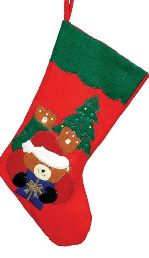 Πάνινη Χριστουγεννιάτικη Διακοσμητική Μπότα 45cm