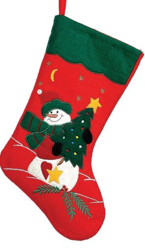 Πάνινη Χριστουγεννιάτικη Διακοσμητική Μπότα 45cm