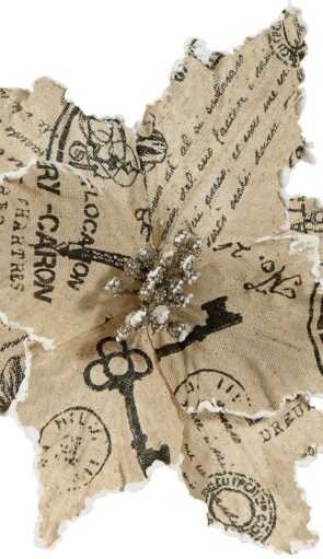 Χριστουγεννιάτικο Διακοσμητικό Λουλούδι 25cm