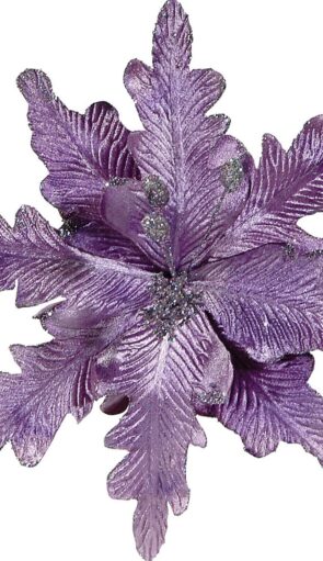 Μώβ Χριστουγεννιάτικο Λουλούδι 25cm