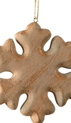 Ξύλινο Κρεμαστό Χριστουγεννιάτικο Στολίδι 2 x 13 x 13(h)cm