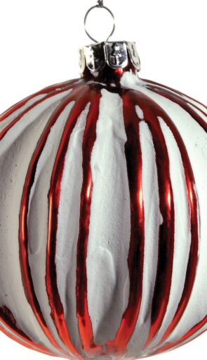 Κόκκινη Γυάλινη Χριστουγεννιάτικη Μπάλα 8cm