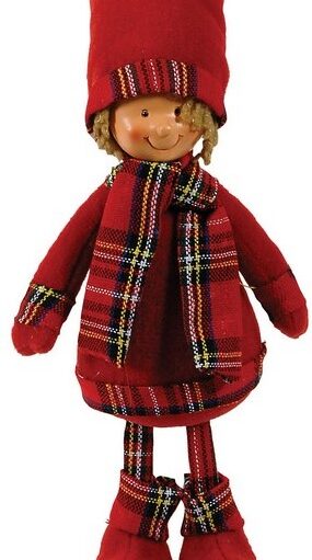 Λούτρινο Χριστουγεννιάτικο Διακοσμητικό 18 x 10 x 47(h)cm