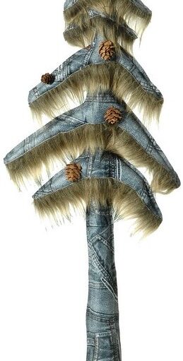 Λούτρινο Επιτραπέζιο Διακοσμητικό Δέντρο 22 x 60(h)cm