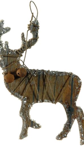 Ξύλινο Κρεμαστό Χριστουγεννιάτικο Στολίδι 12 x 10(h)cm