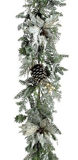 Χιονισμένη Χριστουγεννιάτικη Γιρλάντα 20 x 120cm