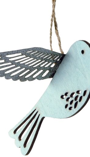 Ξύλινο Κρεμαστό Χριστουγεννιάτικο Στολίδι 14 x 15(h)cm