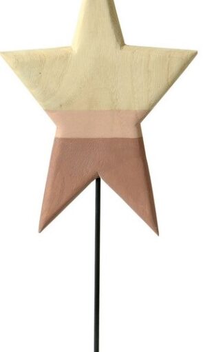 Ξύλινο Επιδαπέδιο Χριστουγεννιάτικο Αστέρι 5 x 16 x 36(h)cm