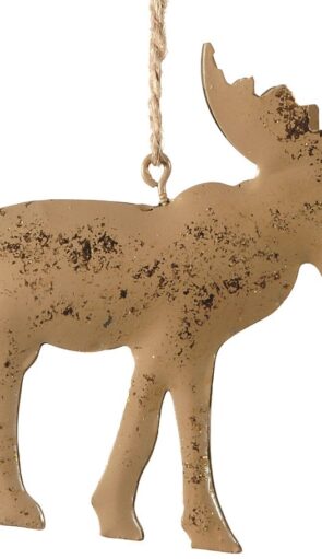 Κρεμαστό Μεταλλικό Χριστουγεννιάτικο Στολίδι 10 x 9(h)cm