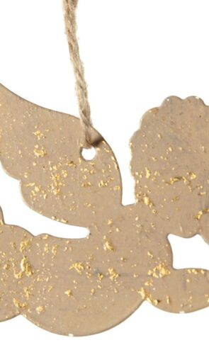 Κρεμαστό Μεταλλικό Χριστουγεννιάτικο Στολίδι 9 x 5(h)cm