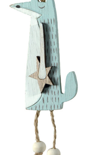 Ξύλινο Κρεμαστό Χριστουγεννιάτικο Στολίδι 5 x 9(h)cm