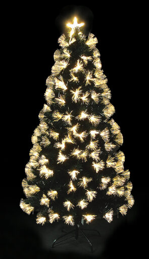 Όπτικαλ Χριστουγεννιάτικο Δέντρο Με Πρόγραμμα ,Θερμό Και Πολύχρωμο Φωτισμό ,120(Η)cm