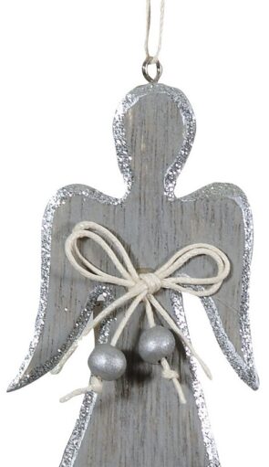 Ξύλινο Κρεμαστό Χριστουγεννιάτικο Στολίδι 5 x 10(h)cm