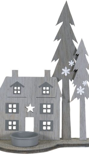 Ξύλινο Επιτραπέζιο Χριστουγεννιάτικο Δέντρο 16 x 23(h)cm