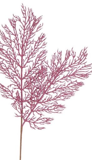 Ρόζ Χριστουγεννιάτικο Διακοσμητικό Κλαδί 20 x 55(h)cm
