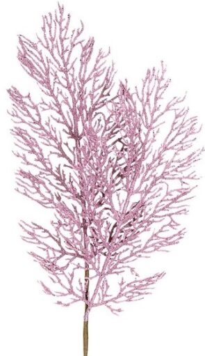 Ρόζ Χριστουγεννιάτικο Διακοσμητικό Κλαδί 20 x 55(h)cm
