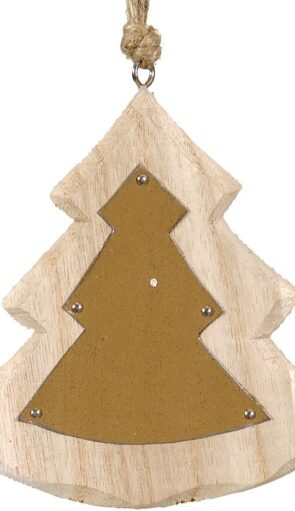 Ξύλινο Κρεμαστό Χριστουγεννιάτικο Στολίδι 10 x 12(h)cm