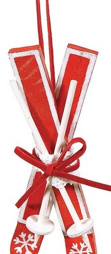 Ξύλινο Κρεμαστό Χριστουγεννιάτικο Στολίδι 4 x 13(h)cm