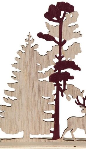 Ξύλινο Επιτραπέζιο Χριστουγεννιάτικο Δέντρο 15 x 19(h)cm