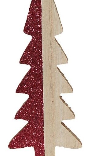 Ξύλινο Επιτραπέζιο Χριστουγεννιάτικο Δέντρο 7 x 18(h)cm