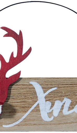 Ξύλινο Κρεμαστό Χριστουγεννιάτικο Στολίδι 2 x 14 x 18(h)cm