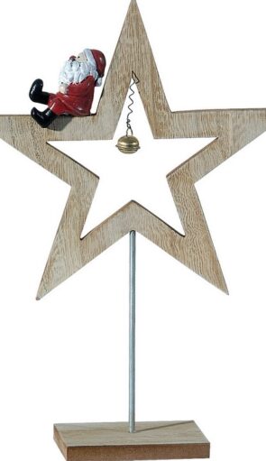 Ξύλινο Επιτραπέζιο Χριστουγεννιάτικο Διακοσμητικό 5 x 17 x 25(h)cm