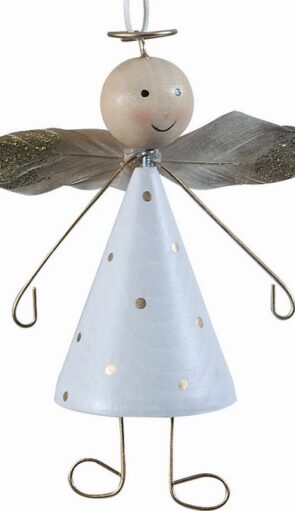 Μεταλλικό Κρεμαστό Χριστουγεννιάτικο Στολίδι 4 x 6 x 10(Η)cm