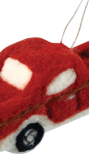 Κρεμαστό Χριστουγεννιάτικο Στολίδι Αυτοκίνητο 5 x 6 x 14 (h)cm