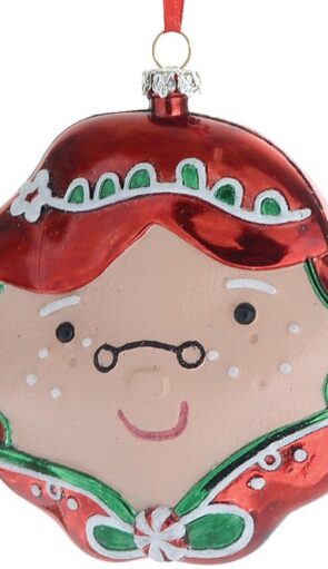 Κρεμαστό Ζαχαρωτό Χριστουγεννιάτικο Στολίδι 10 x 10 x 3(h)cm