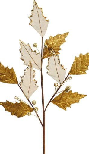 Χρυσό Χριστουγεννιάτικο Διακοσμητικό Κλαδί 72cm