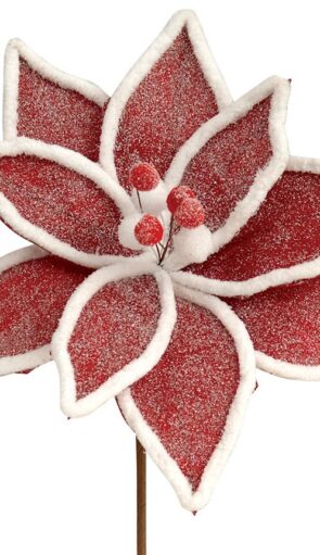 Χριστουγεννιάτικο Διακοσμητικό Λουλούδι 29cm