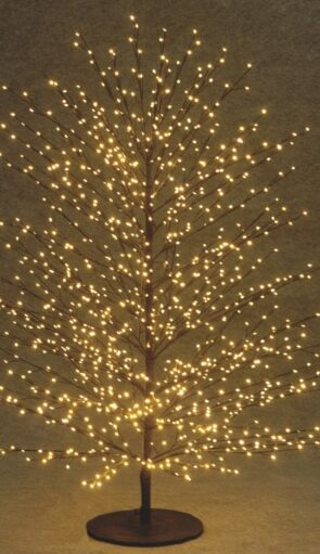 Led Φωτιζόμενο Χριστουγεννιάτικο Δέντρο Με 1000Led Και Θερμό Φωτισμό 120(h)cm