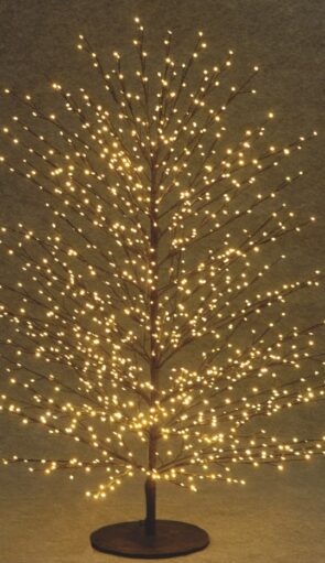 Led Φωτιζόμενο Χριστουγεννιάτικο Δέντρο Με 1500Led Και Θερμό Φωτισμό 150(h)cm