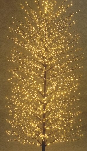 Led Φωτιζόμενο Χριστουγεννιάτικο Δέντρο Με 3000Led Και Θερμό Φωτισμό 250(h)cm