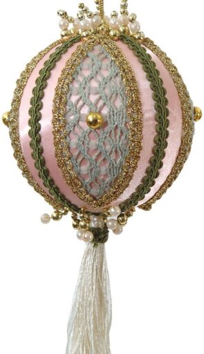 Ρόζ Χριστουγεννιάτικη Μπάλα 10cm