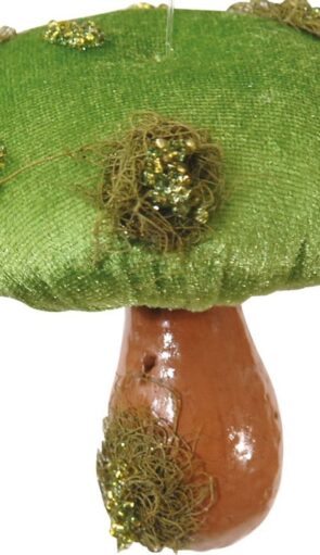 Πράσινο Χριστουγεννιάτικο Στολίδι Μανιτάρι 8 x 8cm