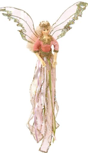 Ρόζ Κρεμαστή Διακοσμητική Νεράιδα 28 x 38cm