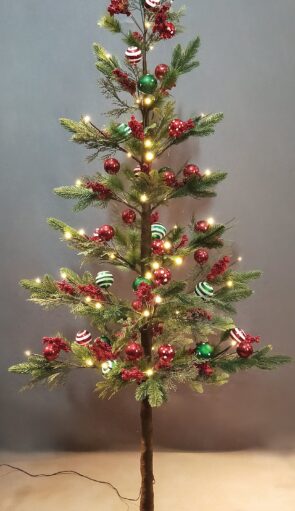 Led Φωτιζόμενο Χριστουγεννιάτικο Δέντρο Με 42Led Και Θερμό Φωτισμό 120(h)cm ,Ip20