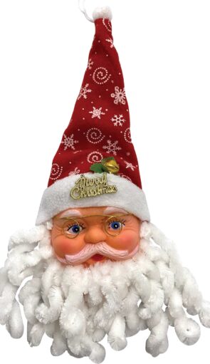 Κρεμαστός Χριστουγεννιάτικος Διακοσμητικός Άγιος Βασίλης 12 x 28cm