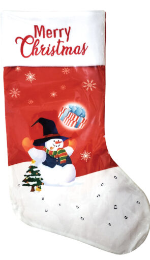 Πάνινη Χριστουγεννιάτικη Διακοσμητική Μπότα 50cm