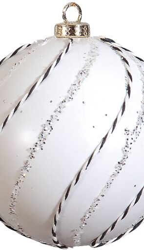 Πλαστική Χριστουγεννιάτικη Μπάλα 8cm ,Σέτ/6