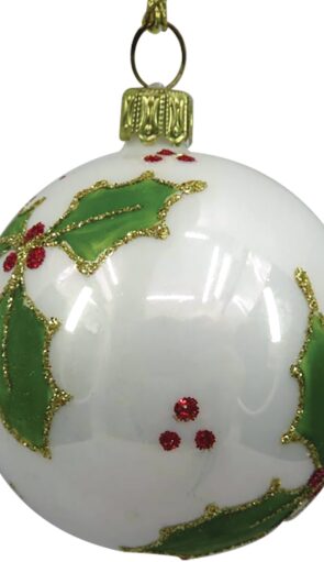 Κόκκινη Γυάλινη Χριστουγεννιάτικη Μπάλα 8cm