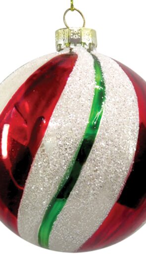 Κόκκινη Γυάλινη Χριστουγεννιάτικη Μπάλα 8cm