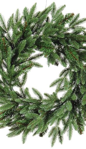 Πράσινο Pvc Χριστουγεννιάτικο Στεφάνι Ø 90cm