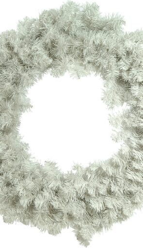 Λευκό Χριστουγεννιάτικο Στεφάνι Ø 75cm