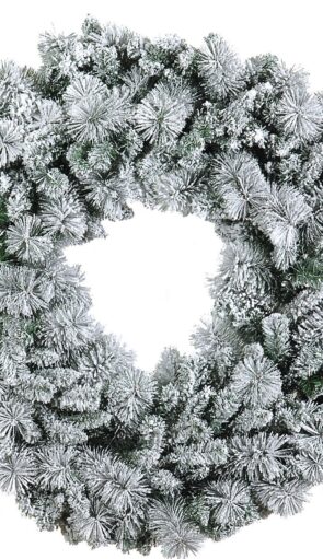 Χιονισμένο Χριστουγεννιάτικο Στεφάνι Ø 75cm