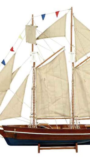 Ξύλινο Παραδοσιακό Καράβι 50 x 9 , 5 x 45 (H) cm